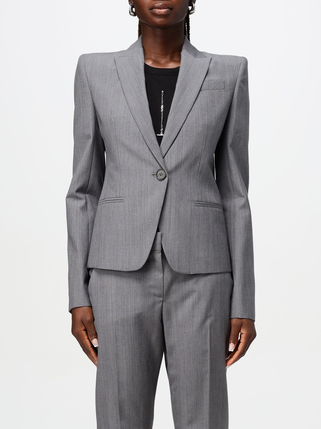 Blazer Woman color Grey