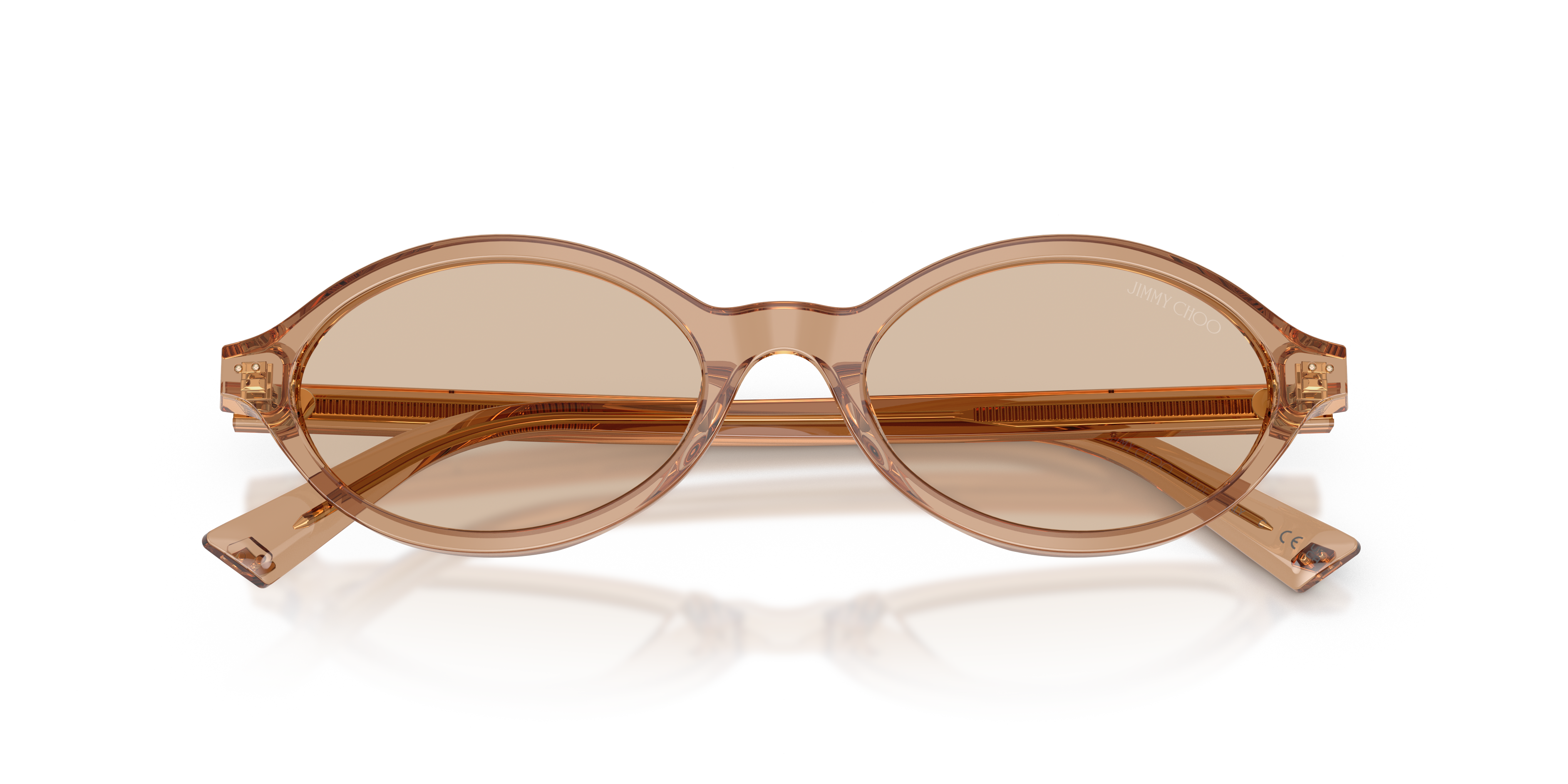 Jimmy Choo Mujer Jimmy Choo JC5068U 507693 Gafas de sol Acetato Marrón Marrón Redonda Norma