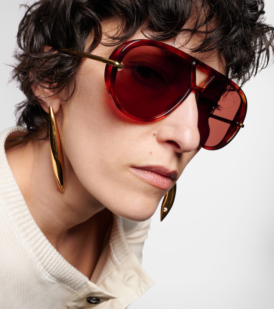 Drop aviator sunglasses