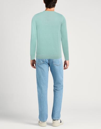 Rossopuro Man Sweater Light green Size 4 Cotton