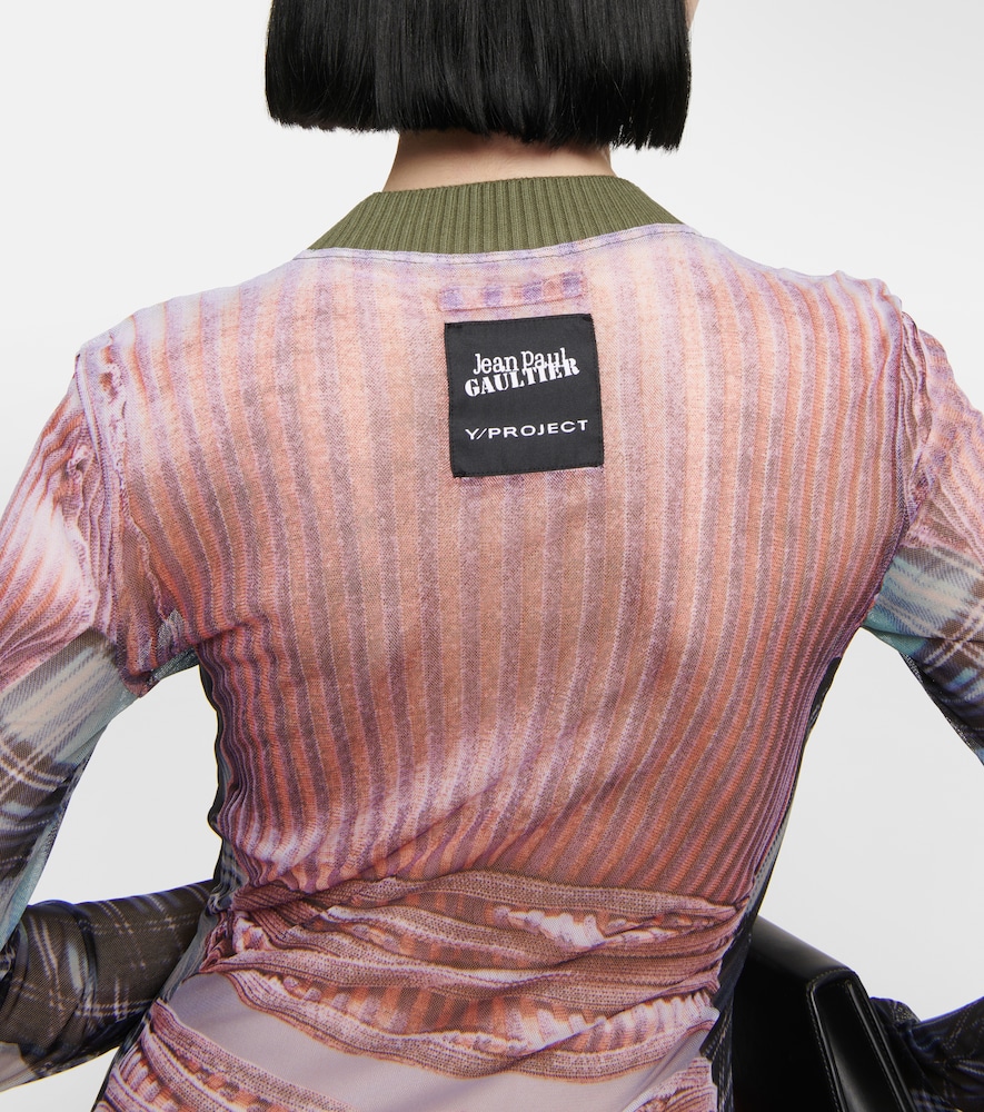 X Jean Paul Gaultier Trompe L'Oeil maxi dress