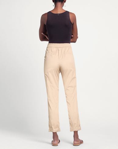 Woman Pants Beige Size 4 Cotton, Nylon, Elastane