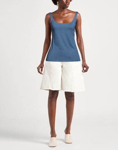 Woman Top Slate blue Size S Polyamide, Elastane