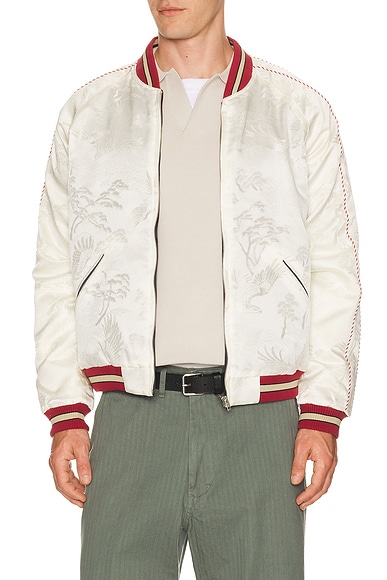 Beams Plus Oriental Jacket Reversible in White. XL. Also in