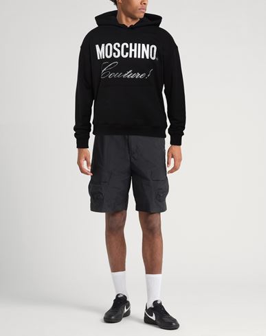 Man Sweatshirt Black Size 38 Cotton