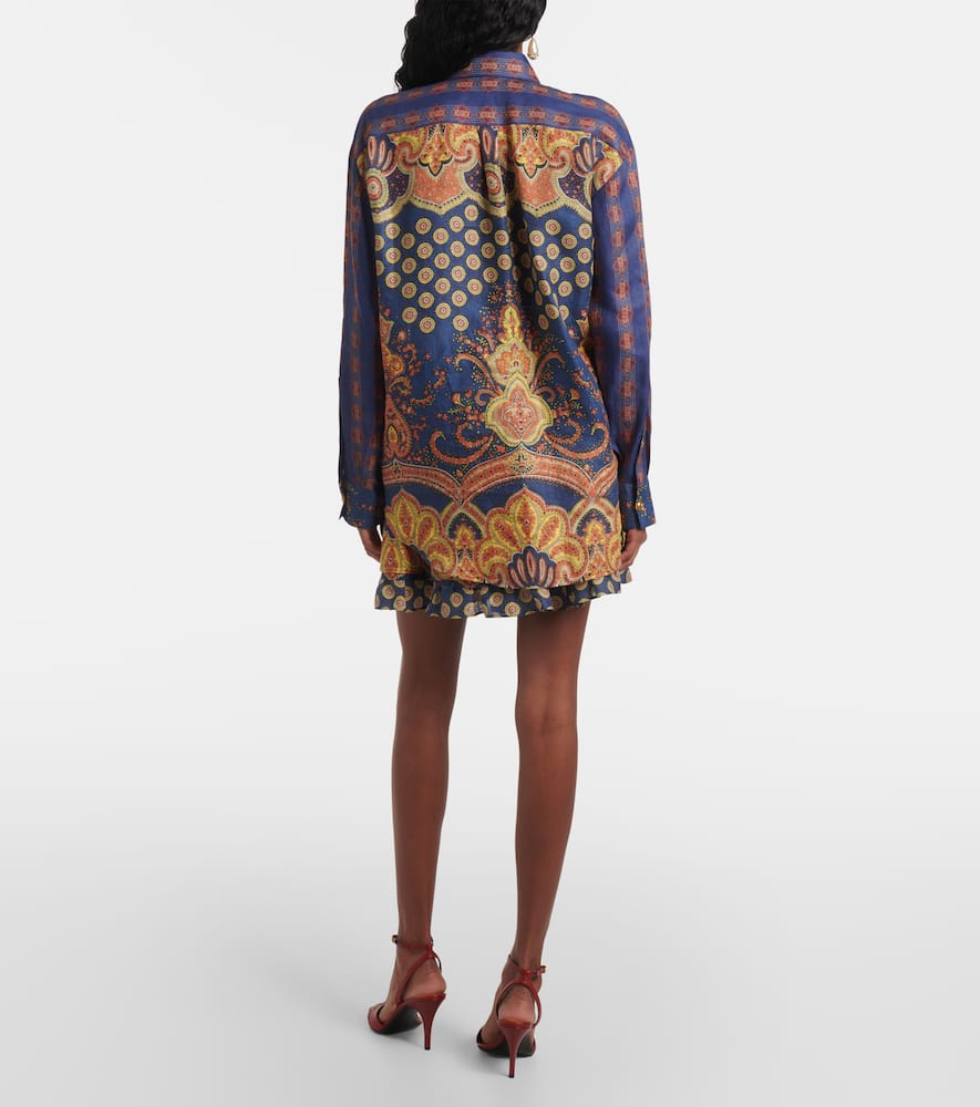 Voyage Imaginaire VLogo linen blouse