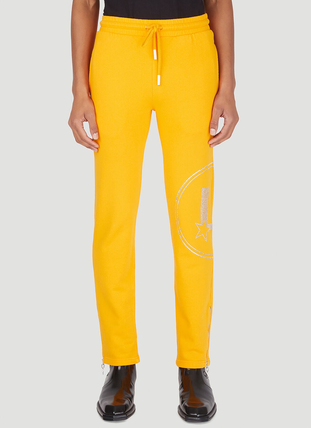 Sequin Graphic Track Pants