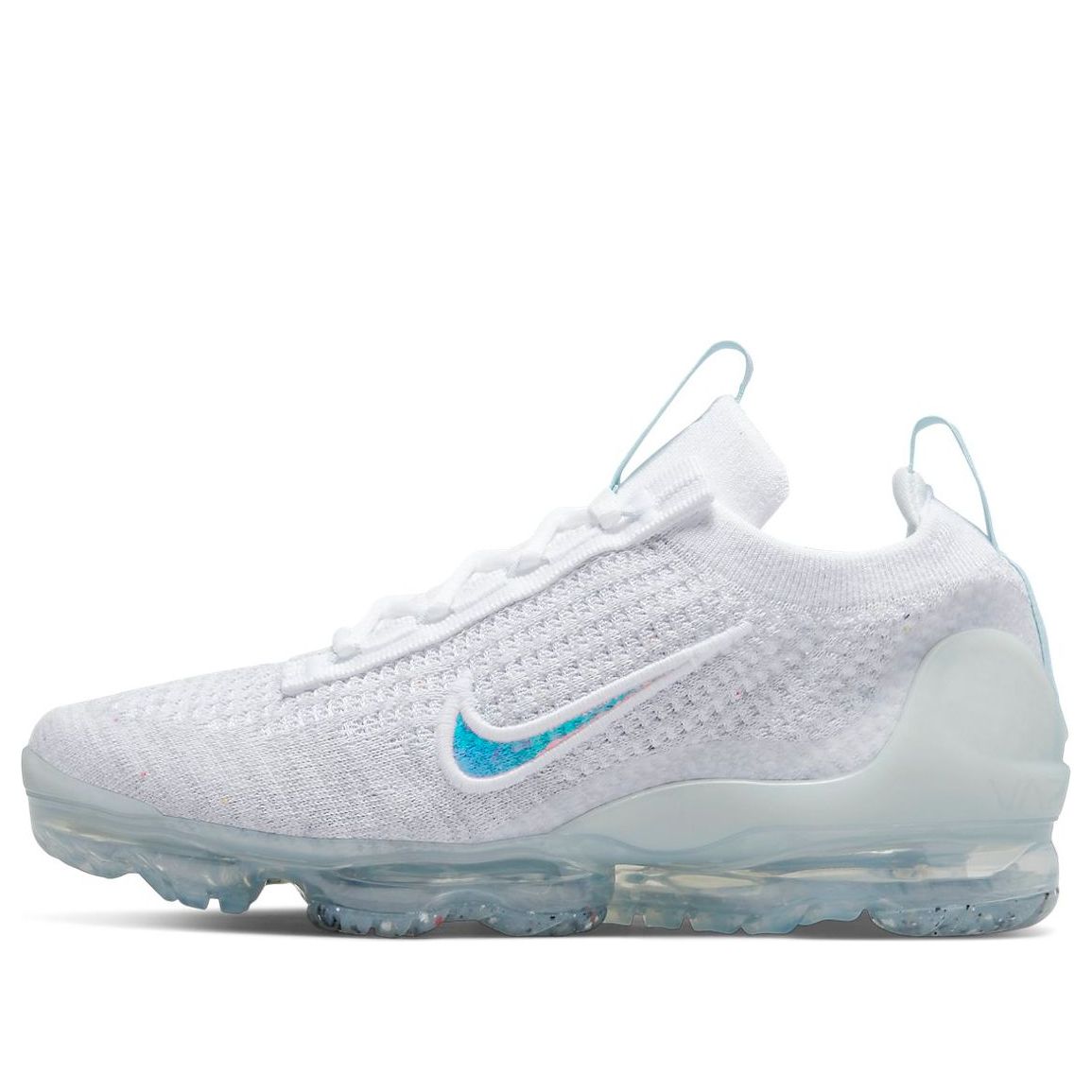 (GS) Air VaporMax 2021 Flyknit 'Mismatched Swoosh - White Aura'