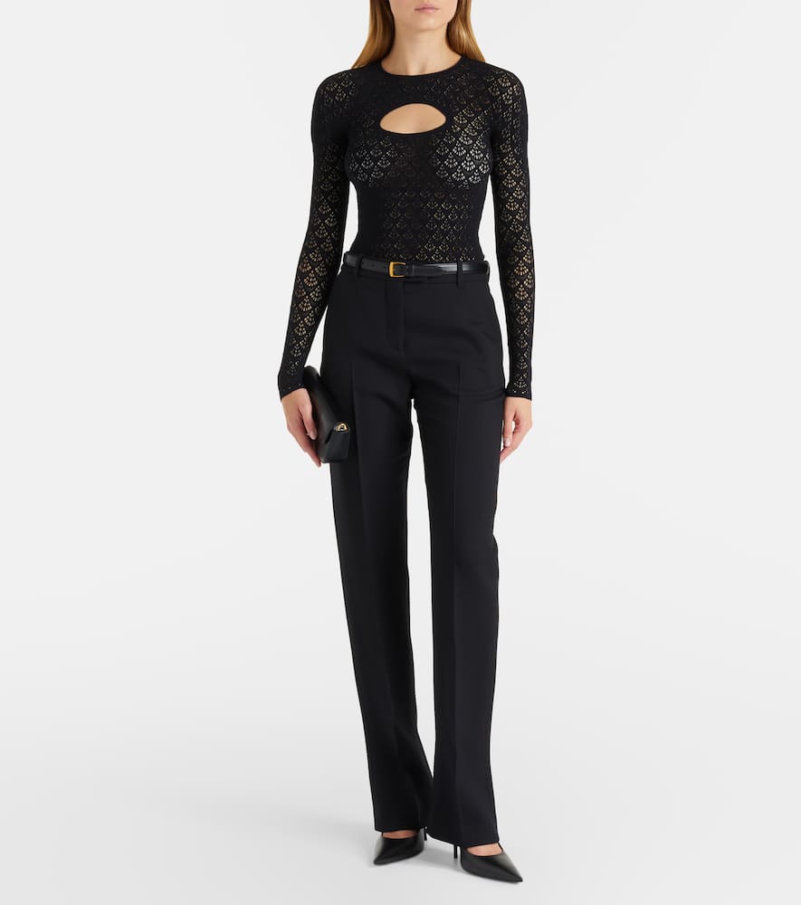 Cutout lace bodysuit