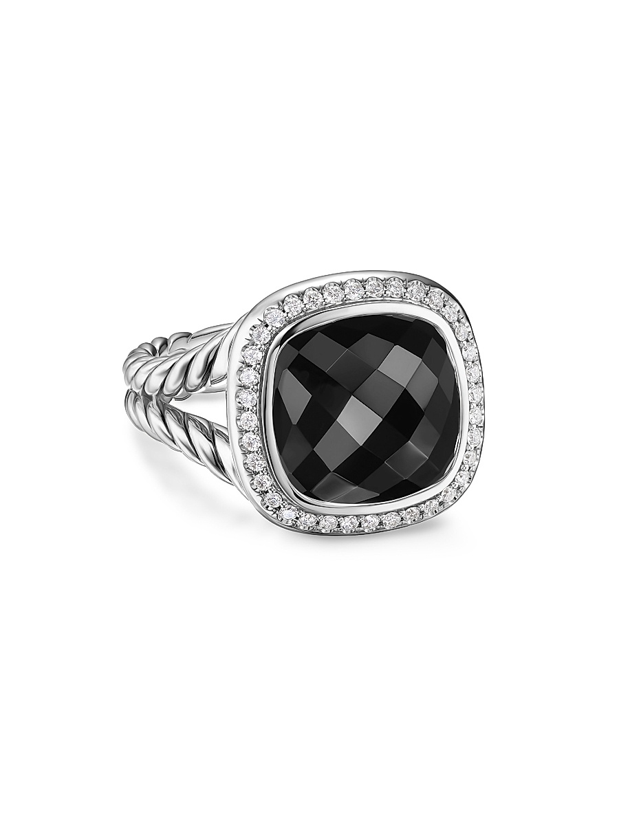 Women's Albion Ring in Sterling Silver - Black Onyx