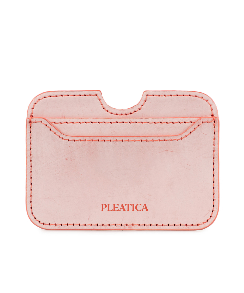 Econic Wallet White Red Italian Vegetable Leather