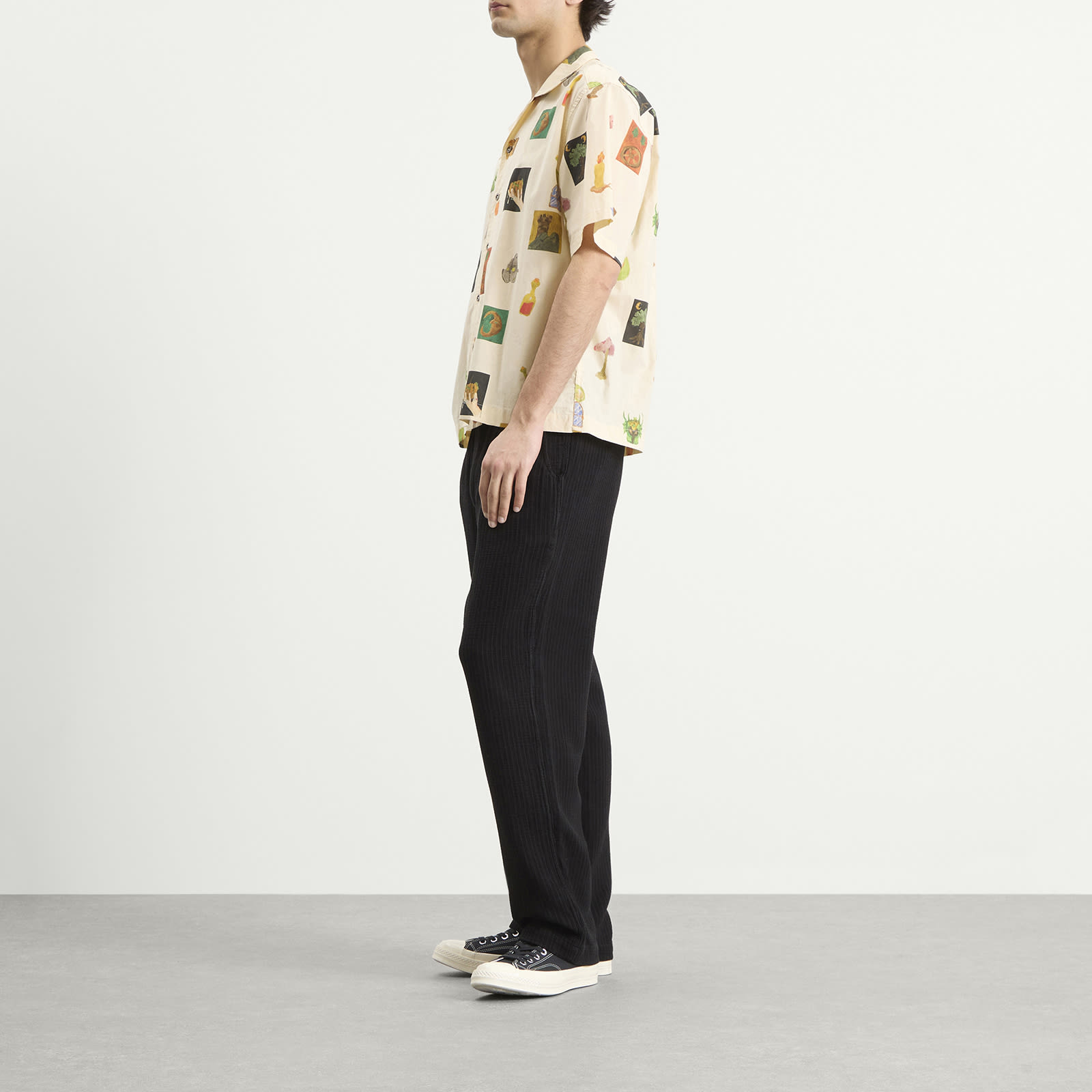 Men's Motley Shirt in Ecru