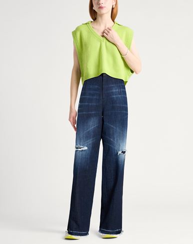 Woman Jeans Blue Size 2 Cotton, Elastane