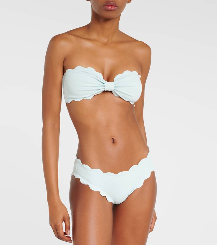 Marysia Scalloped strapless swimsuit
