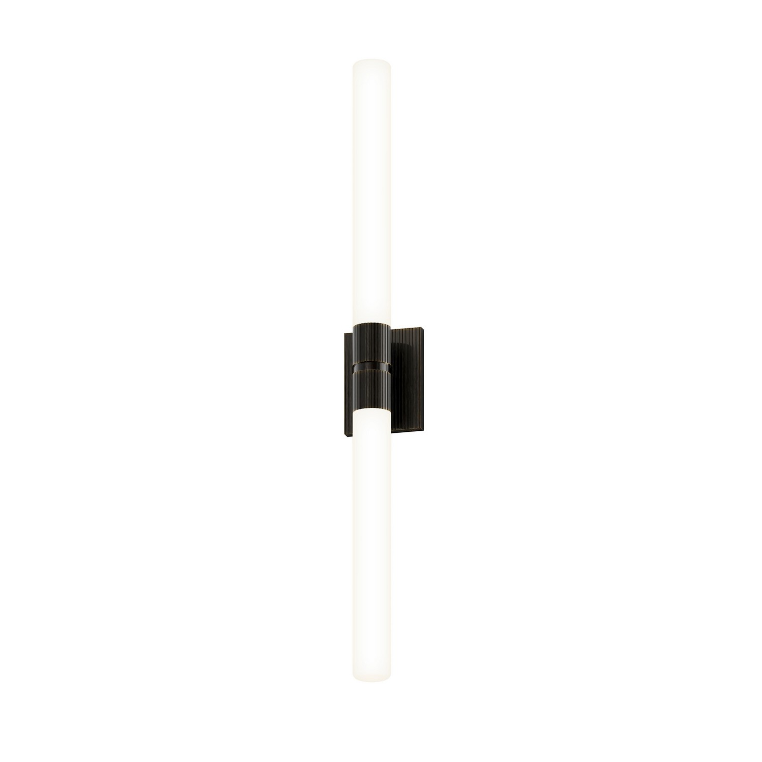 Black Brass LED Bathroom Vanity Light from the Scepter Collection