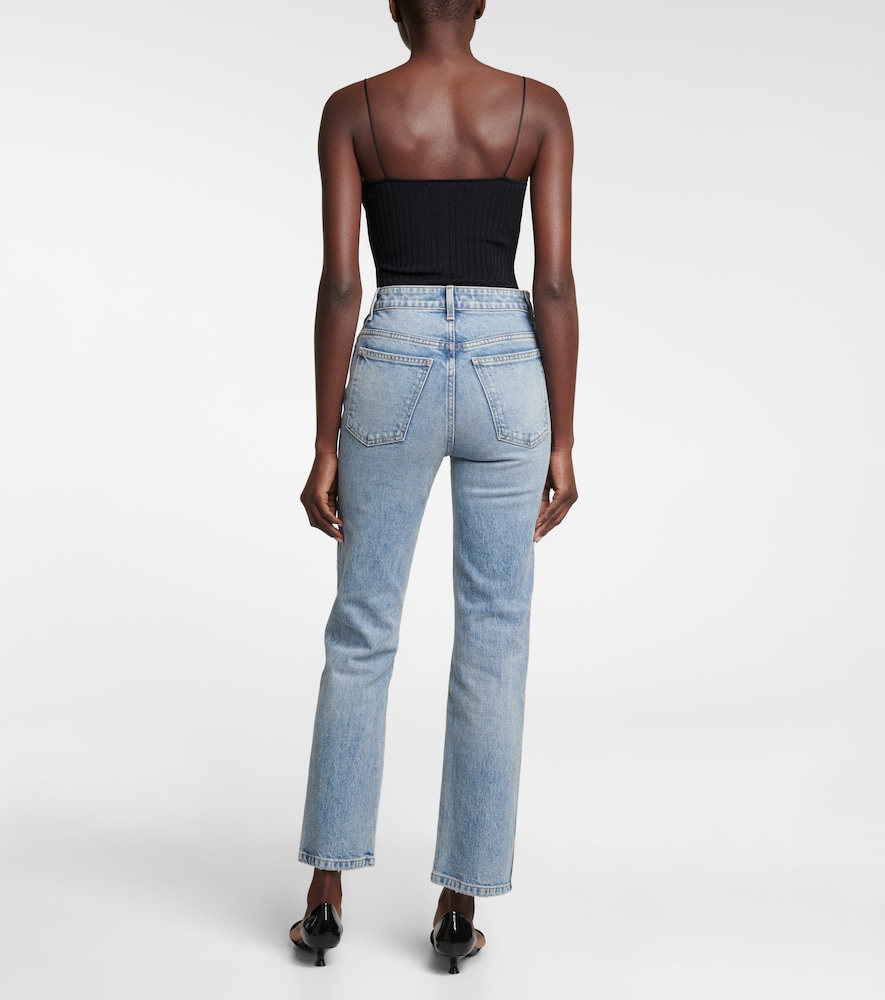 Khaite Abigail high-rise straight jeans