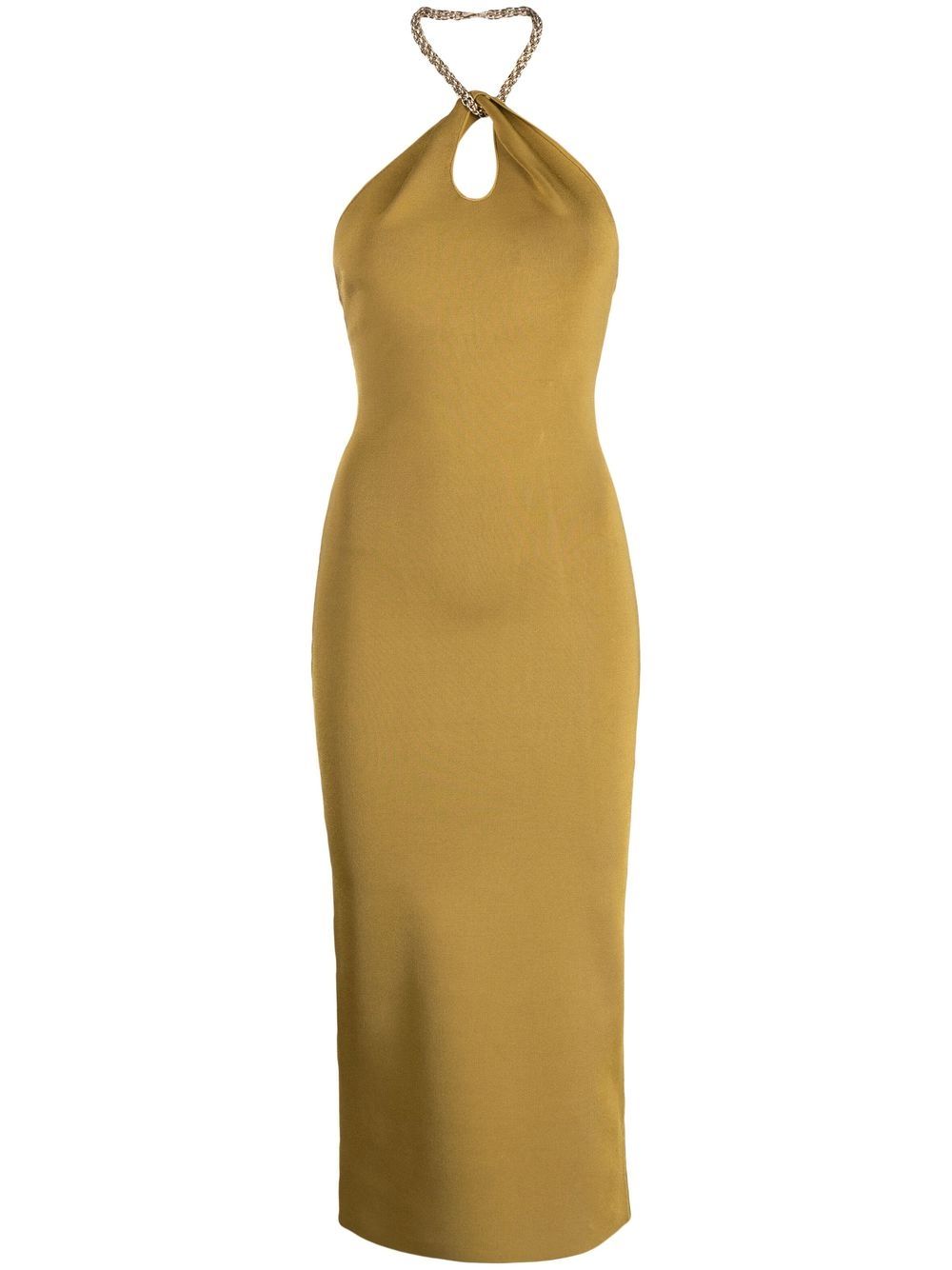 Cleopatra halterneck dress - Yellow