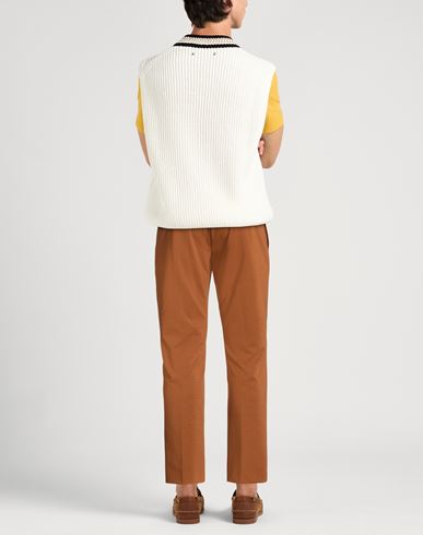 Man Pants Brown Size 34 Cotton, Polyamide, Elastane