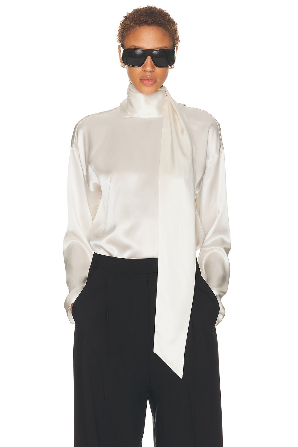 SRG Galia Silk Top in Lace - Ivory. L also in XXS, XS, S