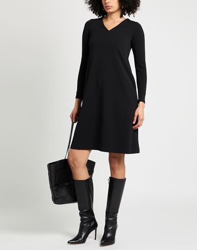 Woman Midi dress Black Size 8 Polyurethane, Elastane