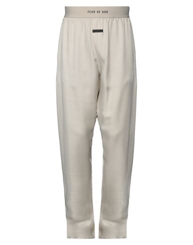Man Pants Beige Size M Viscose, Silk