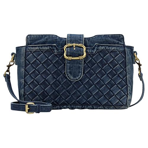 Vernetta Woven Denim Crossbody