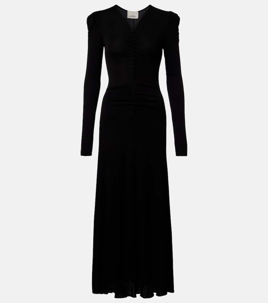 Nejma gathered midi dress
