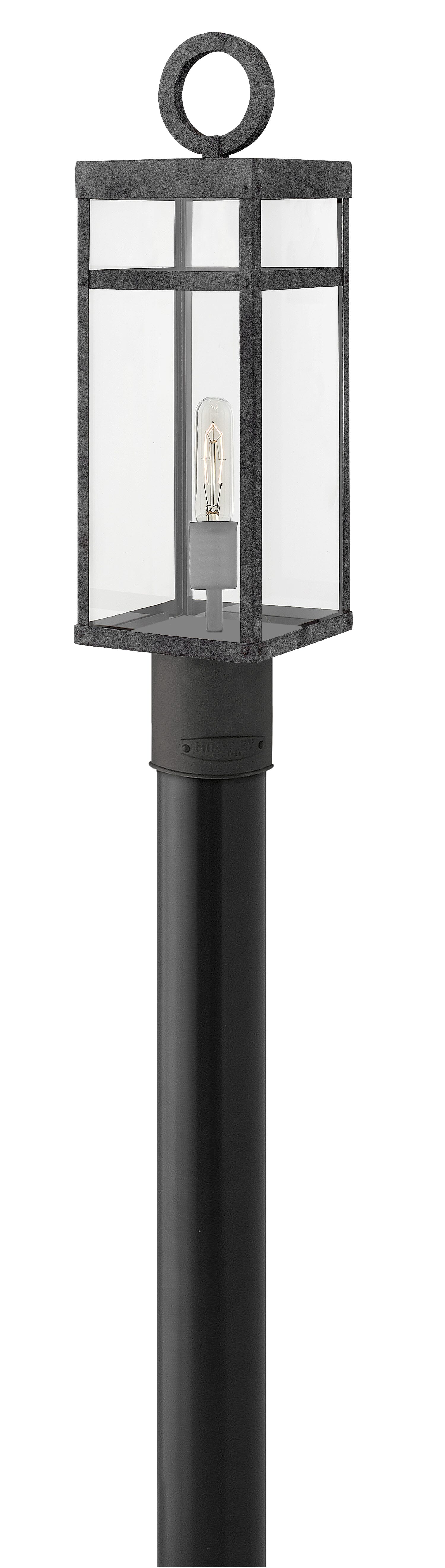 Aged Zinc LED Post Top Pier Mount from the Porter Collection