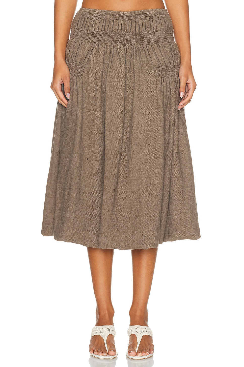 TG Botanical Raquel Skirt in Brown - Brown.  S also in