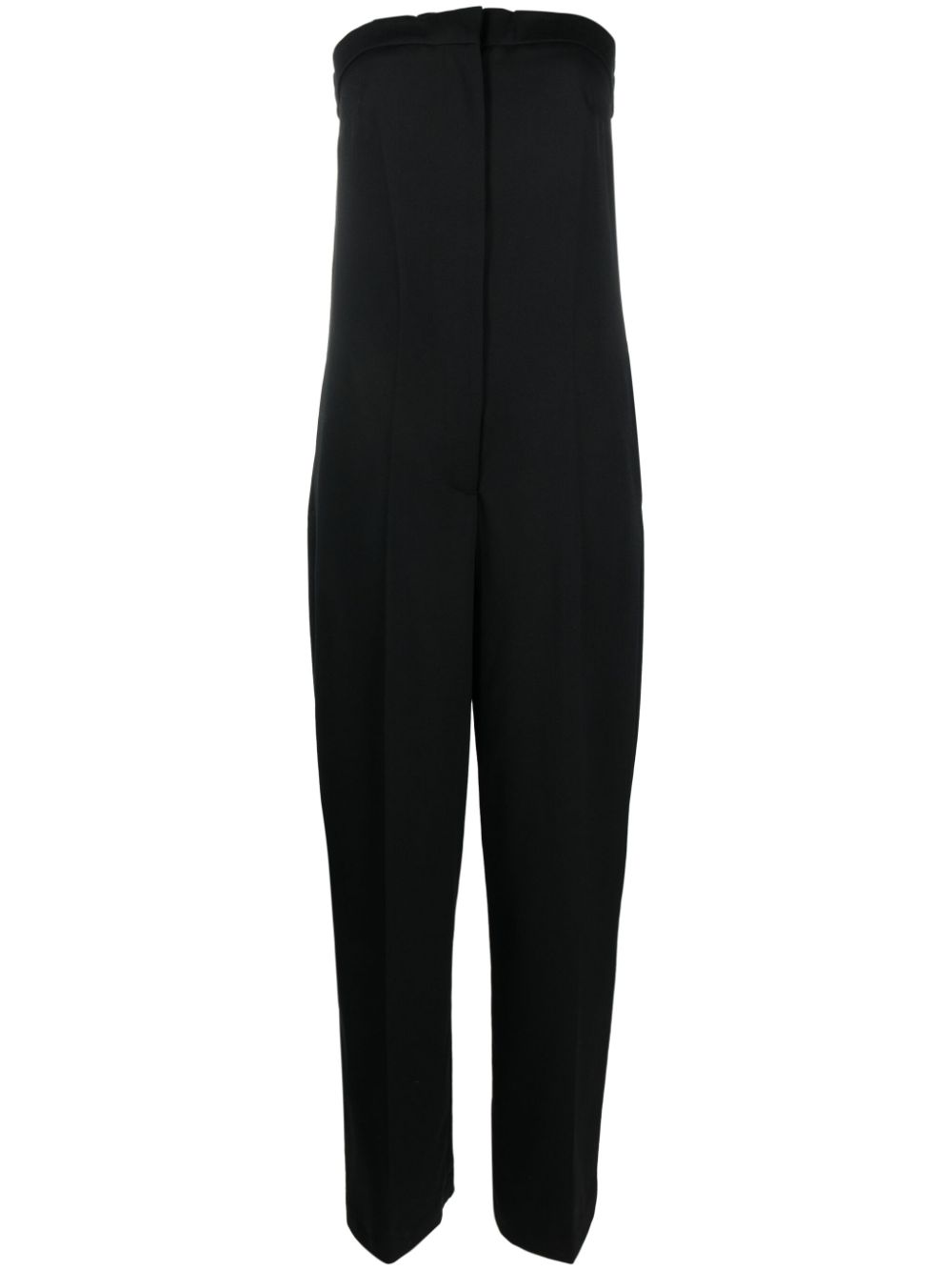 Strapless tailored jumpsuit - Black