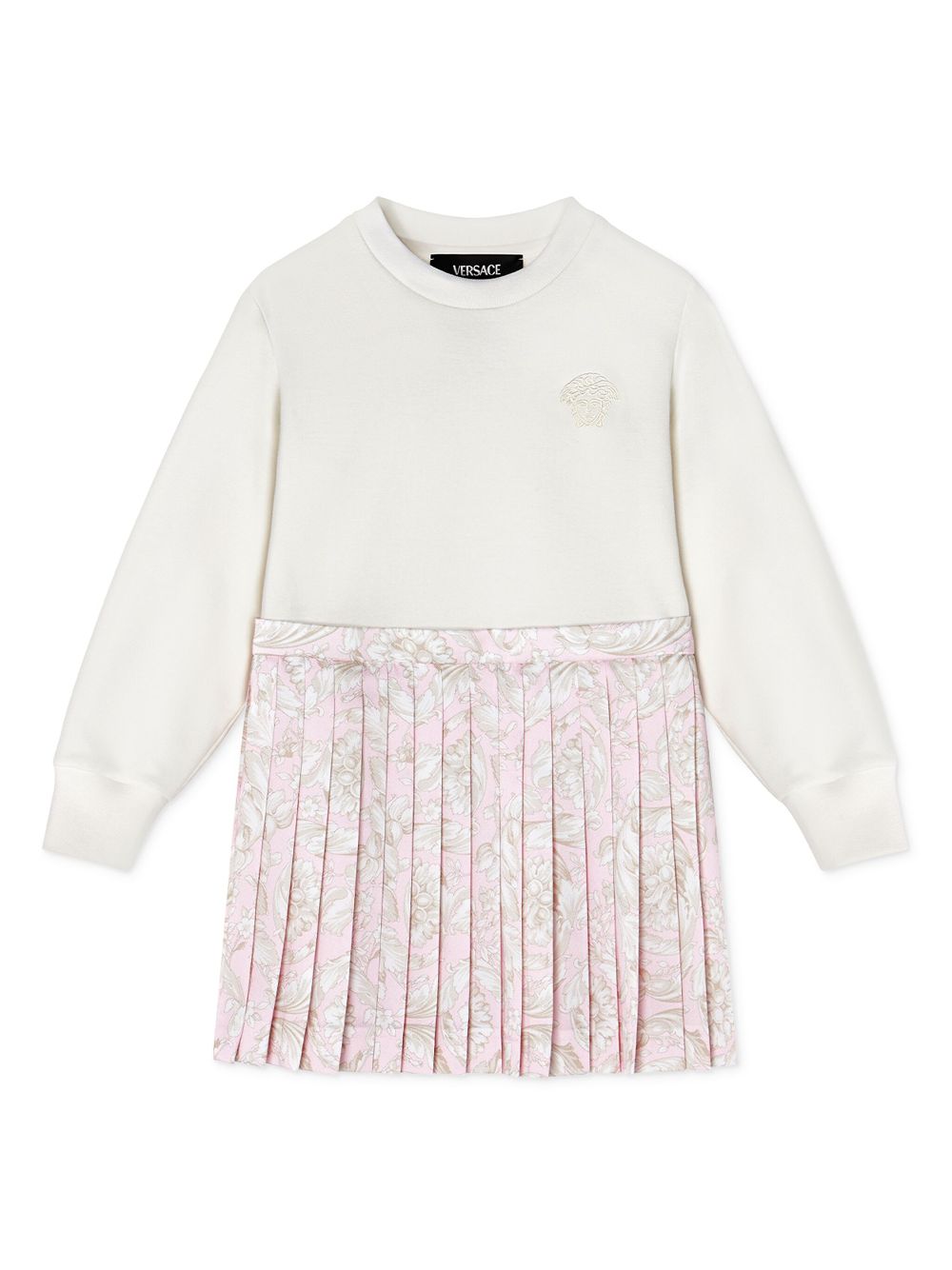 Pleated skirt dress - White