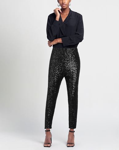 Woman Pants Black Size L Polyamide, Elastane