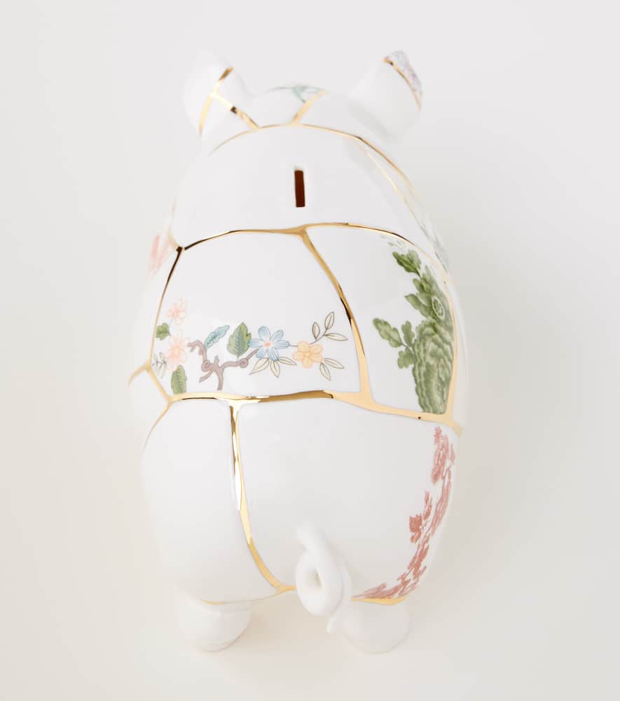 Kintsugi piggy bank by Marcantonio Raimondi Malerba