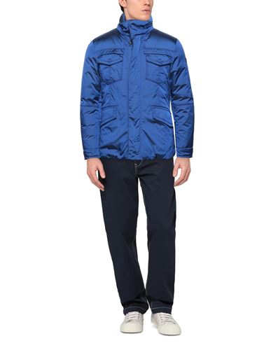 Man Puffer Blue Size M Polyamide