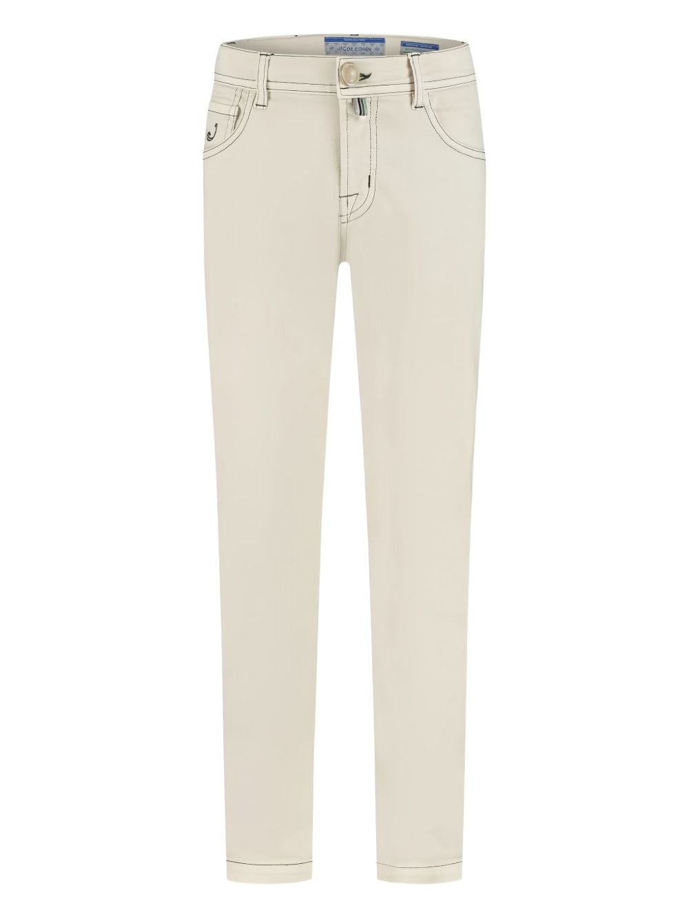 Logo-patch trousers - Neutrals