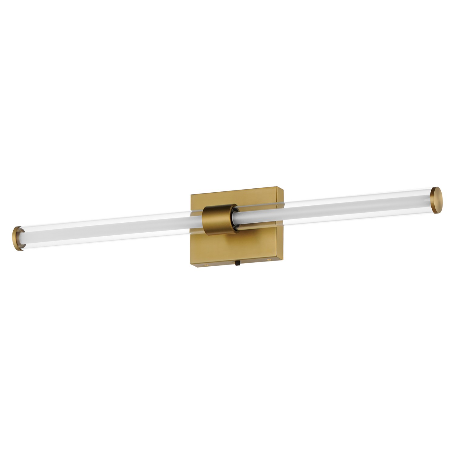 Natural Aged Brass LED Bath Vanity from the Fuse Collection