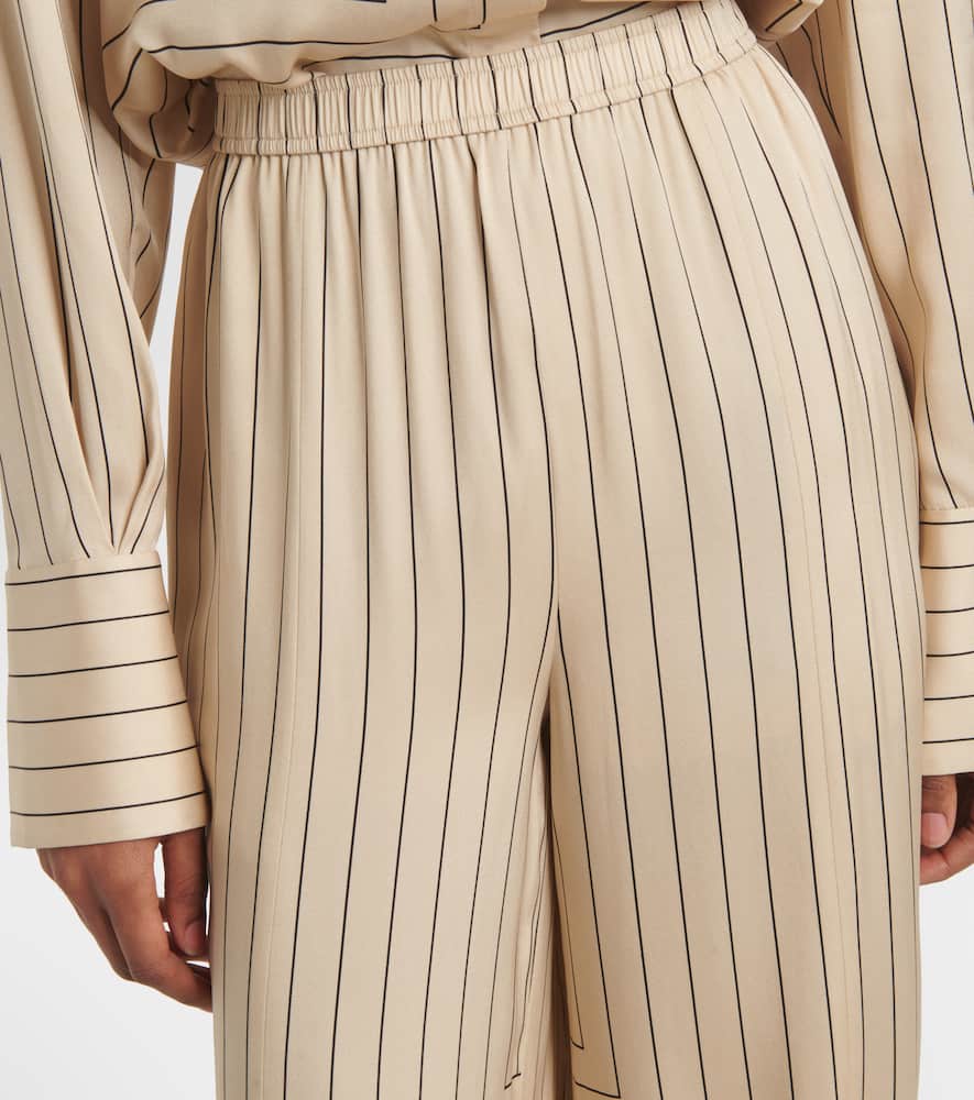 Hulin silk-blend wide-leg pants