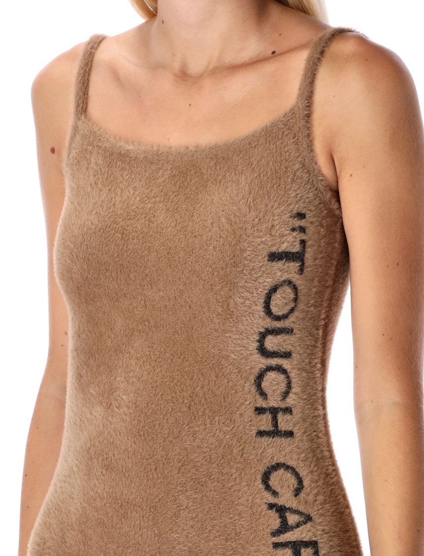 Quote Fuzzy Mini Dress