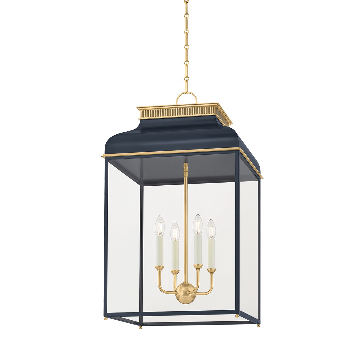 Aged Brass Lantern from the Houghton Collection