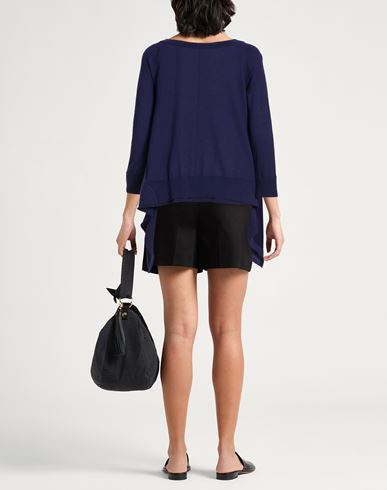 Woman Sweater Navy Size 4 Wool, Viscose, Polyamide, Cashmere