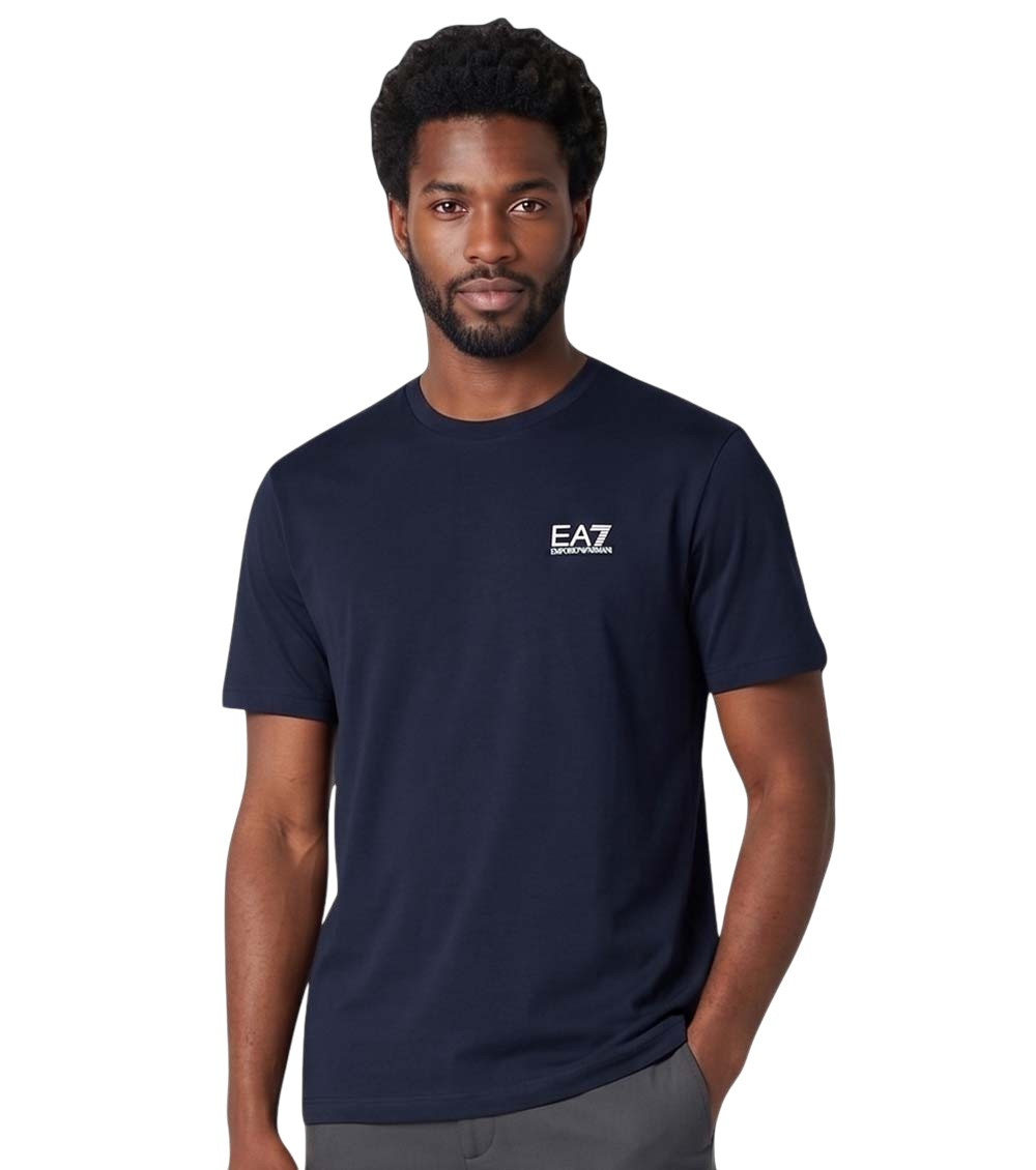 Blue Logo Crew Neck T-Shirt