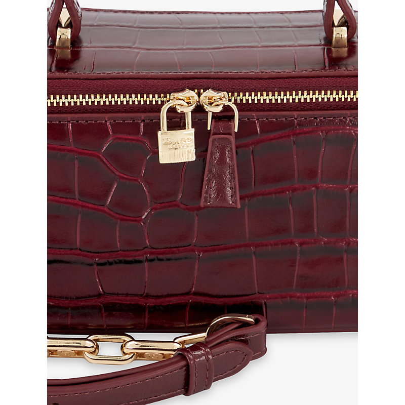 Womens Successful Mini Leather Top-Handle Bag