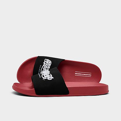 Men's Strike Slide Sandals in Red/Black