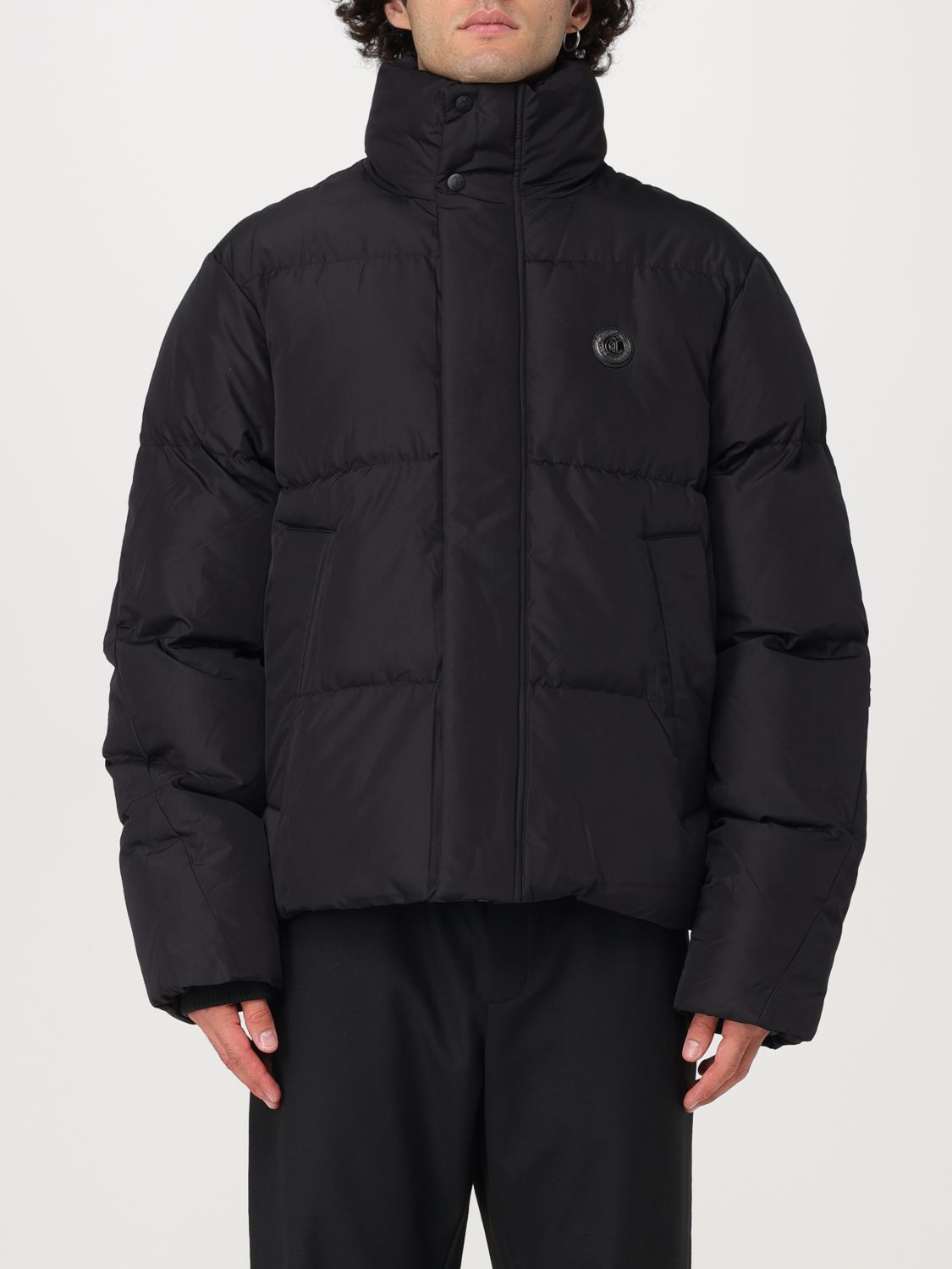 Coat Men color Black