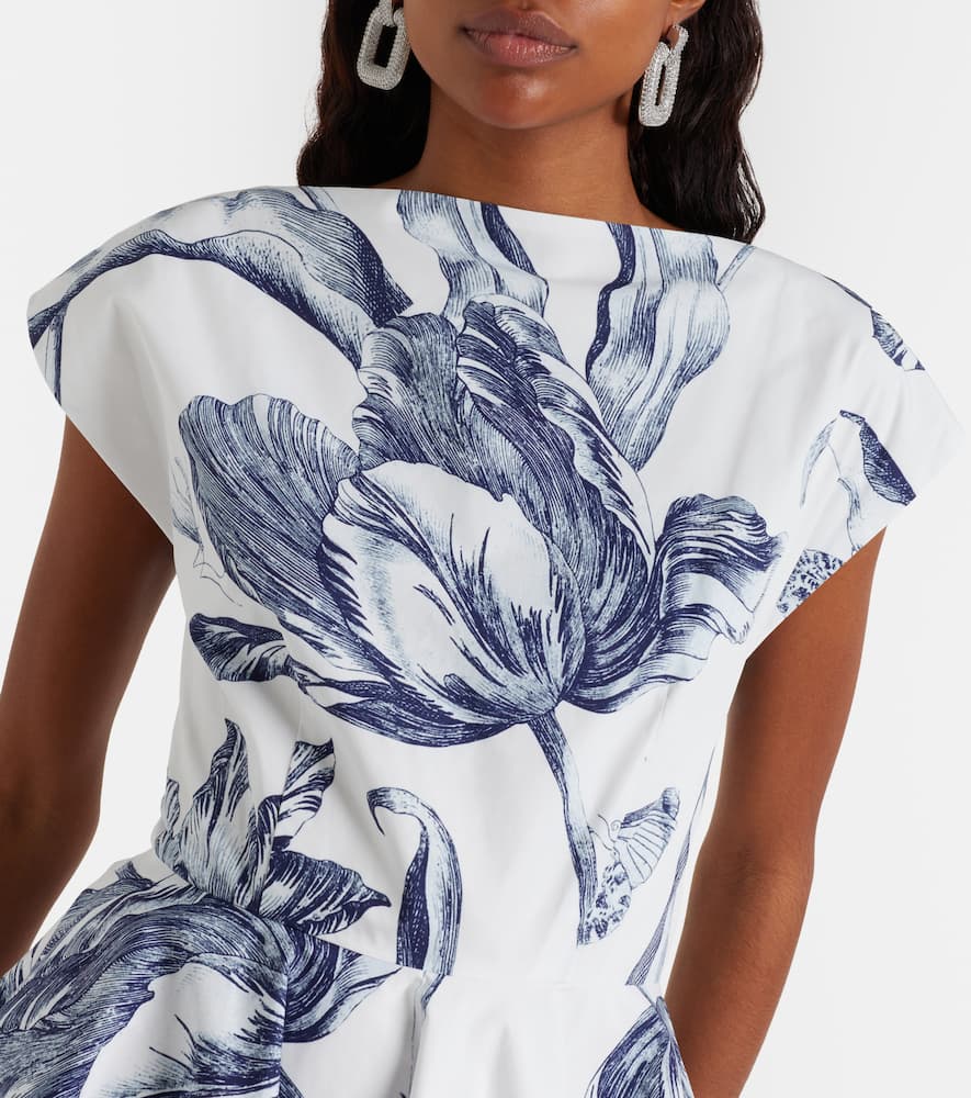Floral cotton minidress