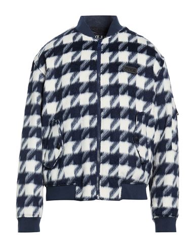 Man Jacket Blue Size 36 Acrylic, Polyester, Wool, Cotton, Viscose
