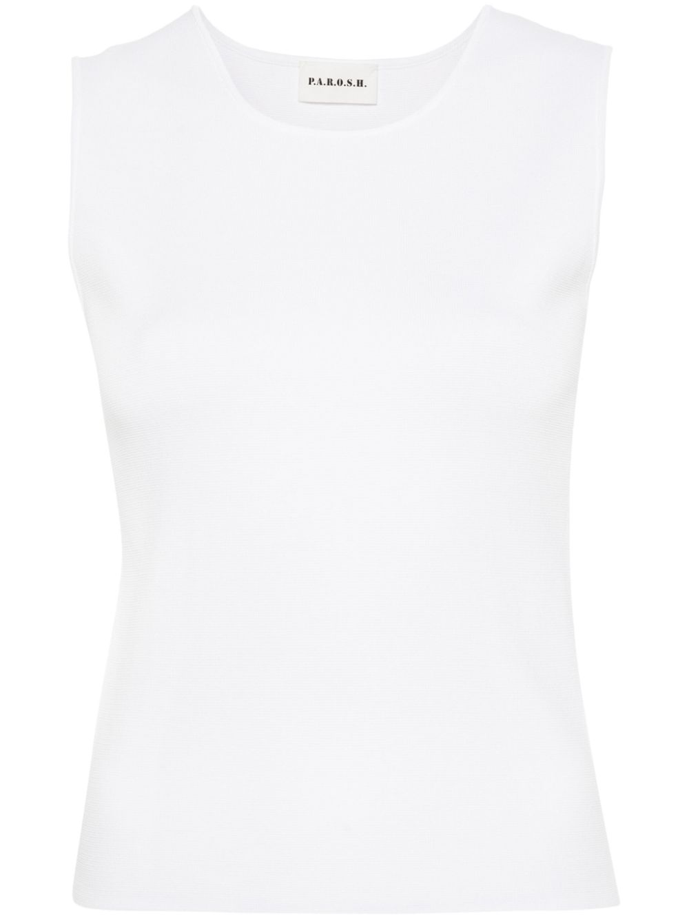 Knitted tank top - White