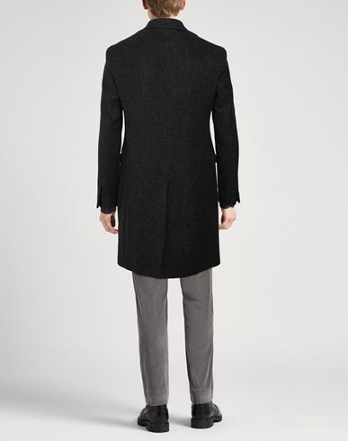 Man Coat Charcoal Size 46 Polyamide, Polyester, Wool