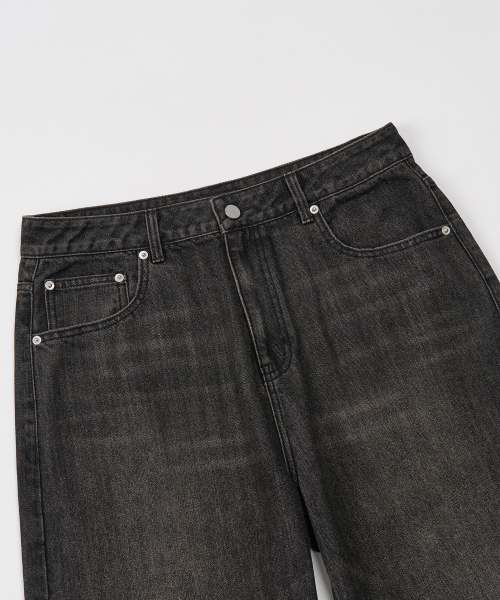 Vintage Washed Wide Denim Pants