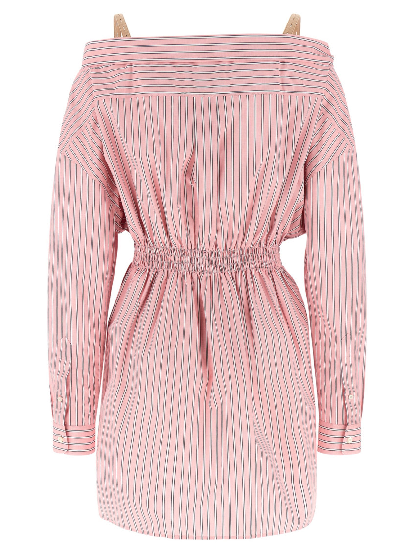 Striped Elasticated Mini Dress